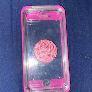iPhone 6 pink transparent otter box case